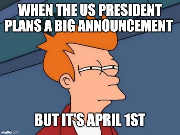 april first announcement meme