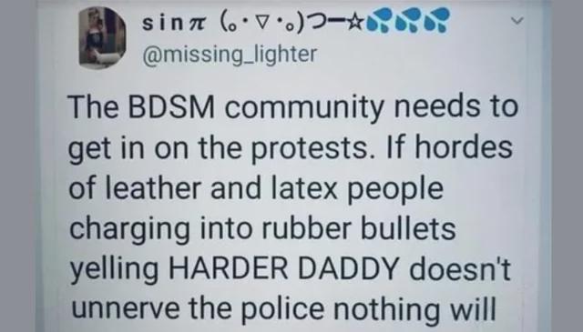 bdsm protest call