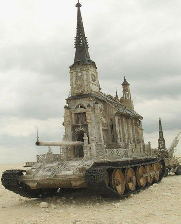 church on tank