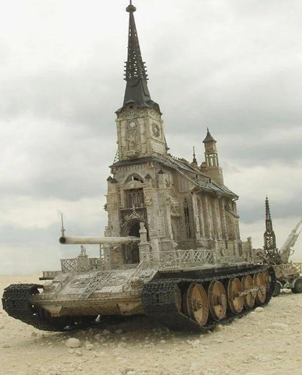 church on tank diy