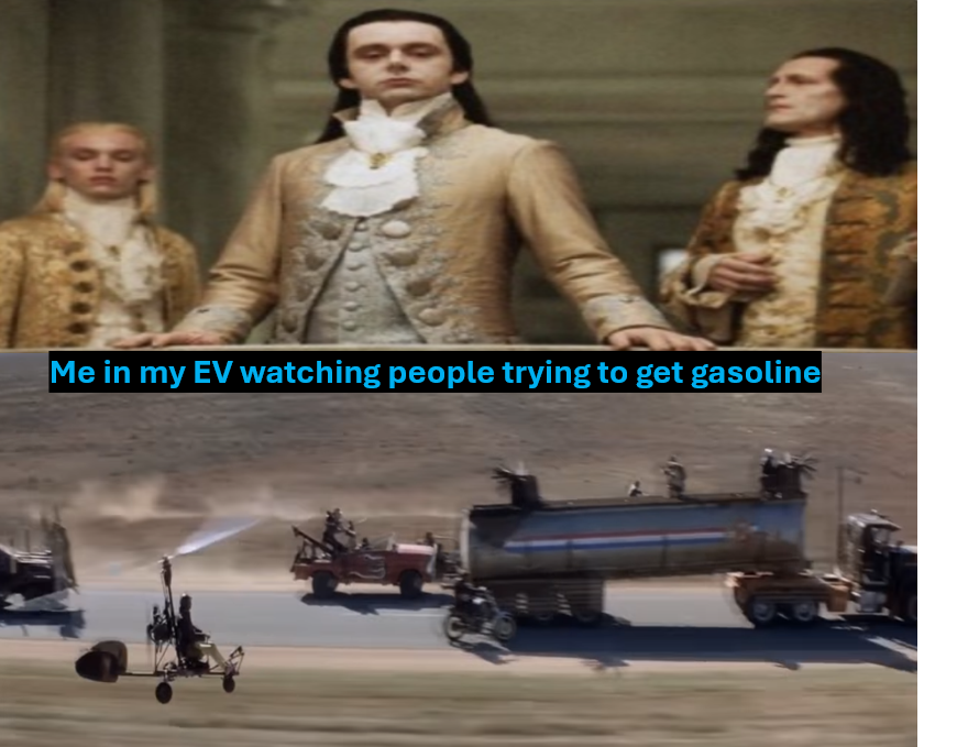 ev gas scarcity meme