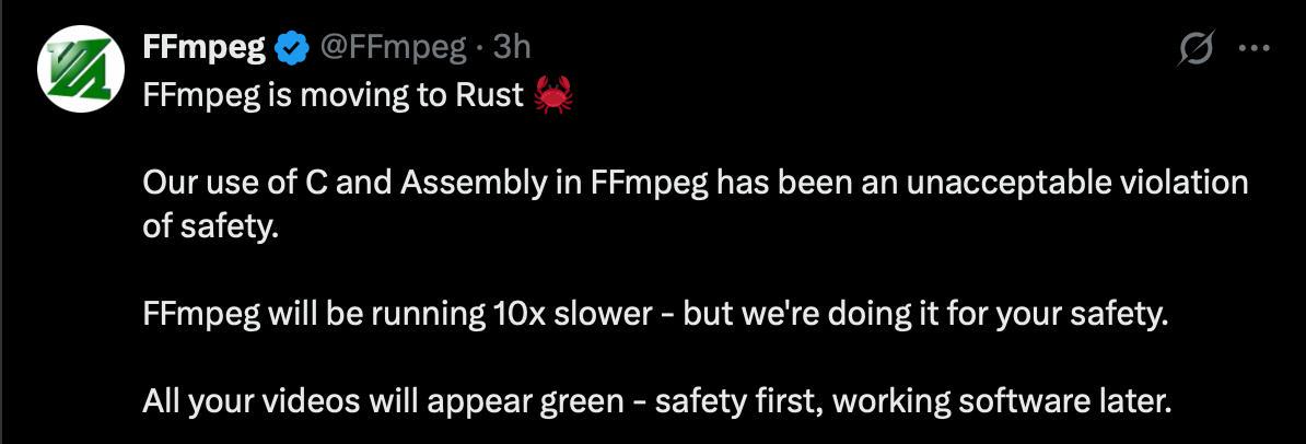 ffmpeg moving to rust