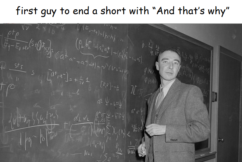 first guy end short why