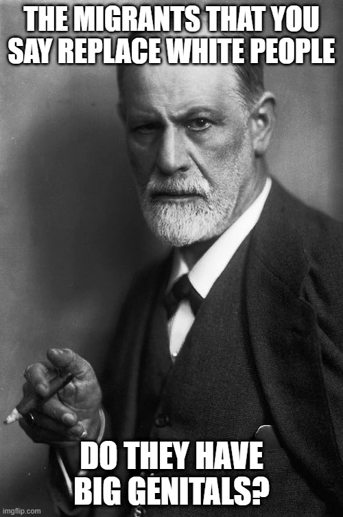 freud migrant replacing white people