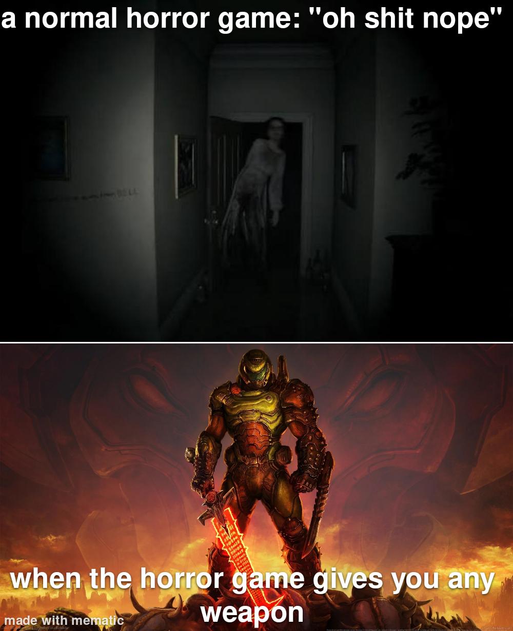 Open horror game weapon reveal