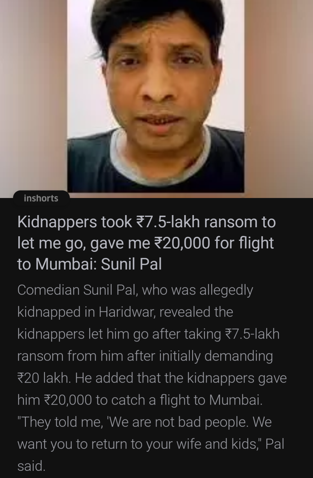 kidnappers let go mumbai