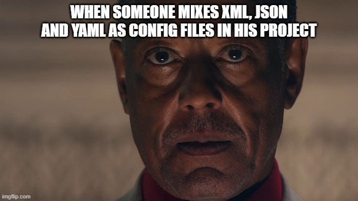 mixing config formats