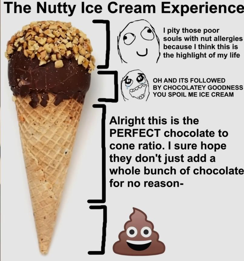 nutty ice cream overload