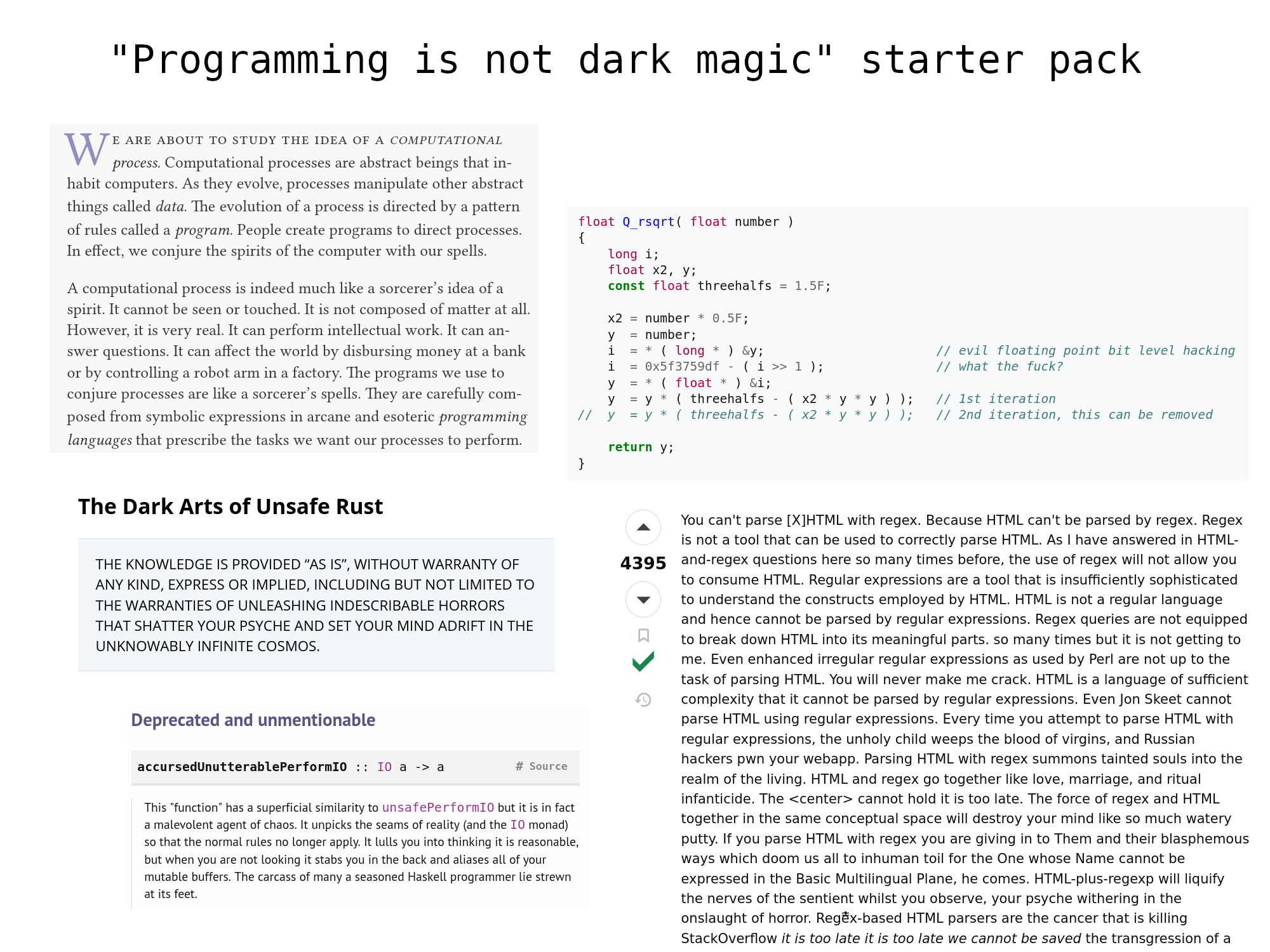programming is not dark magic