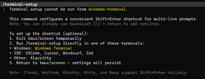 terminal setup guide