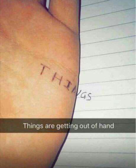 things out of hand tatoo