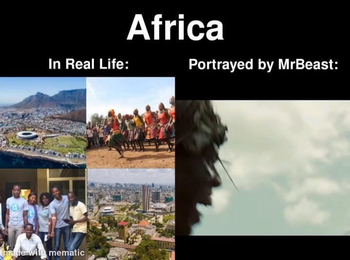 Open africa real vs mrbeast