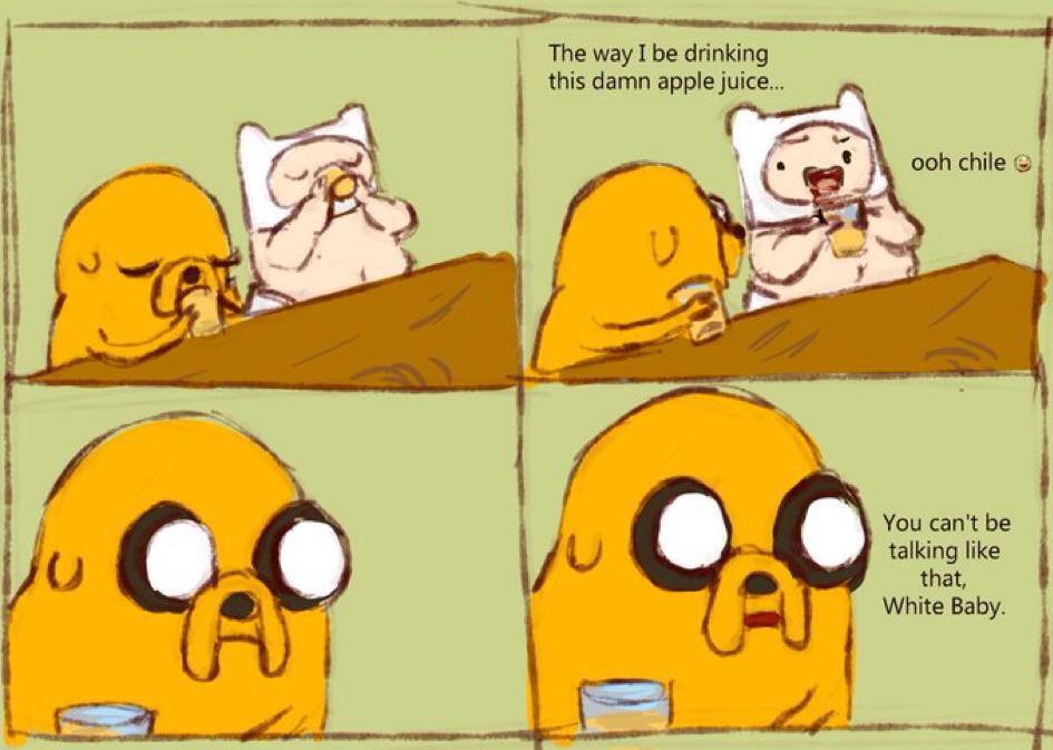 Open apple juice meme