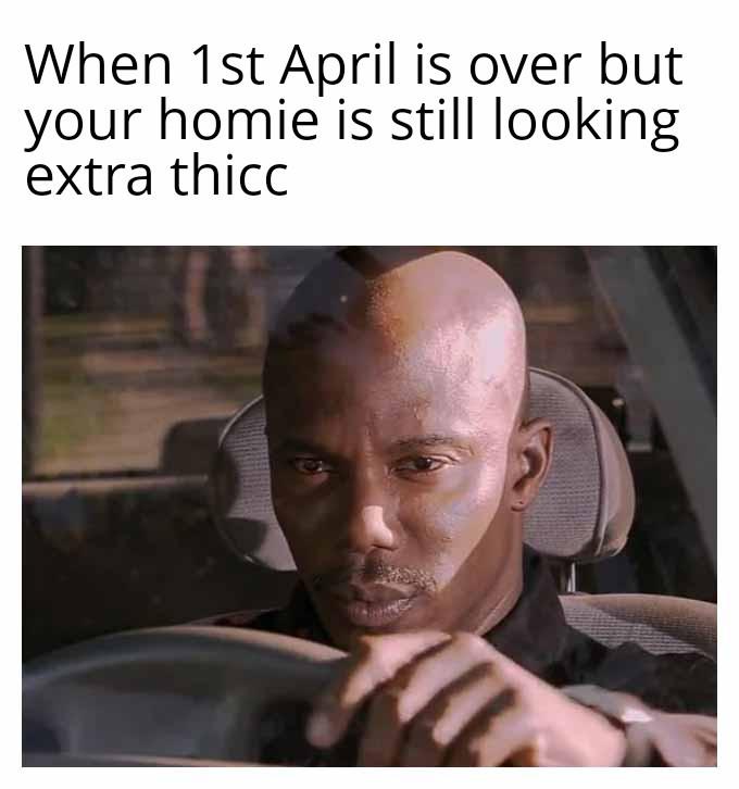 Open april over thicc look