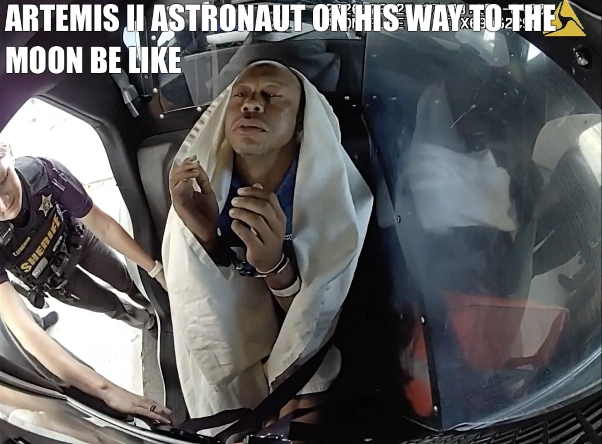 Open artemis ii astronaut moon like