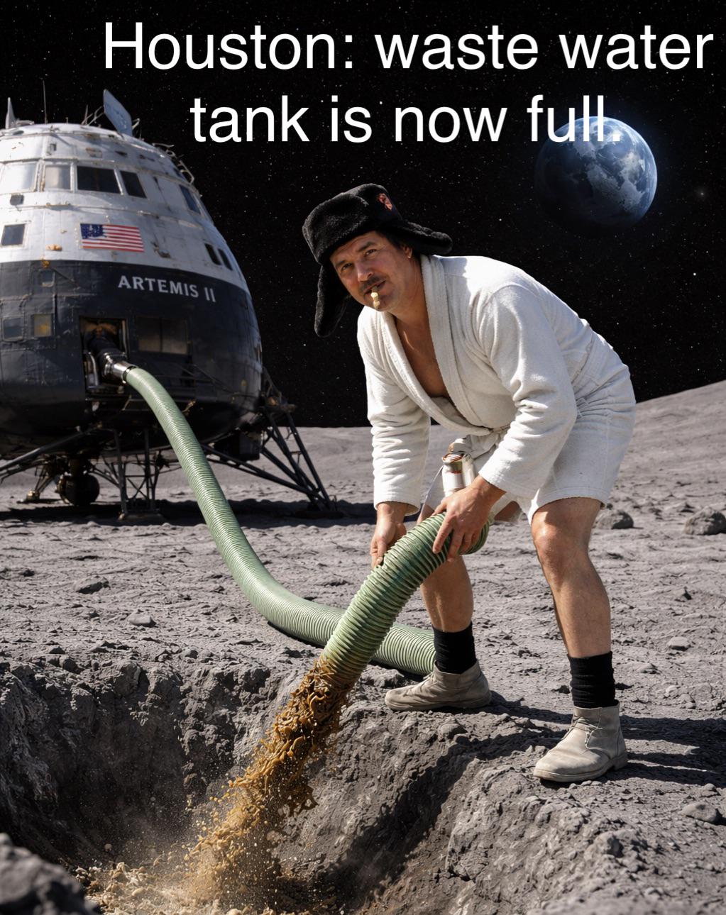 Open artemis ii waste tank