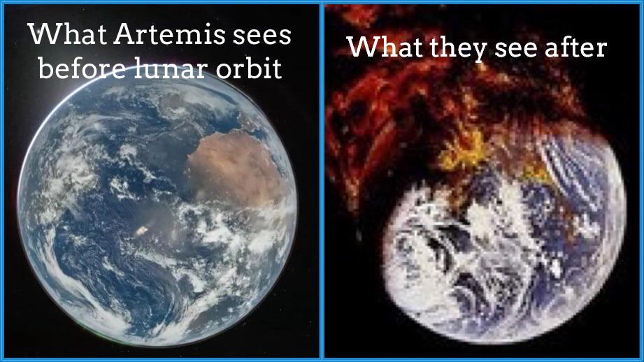 Open artemis view before after