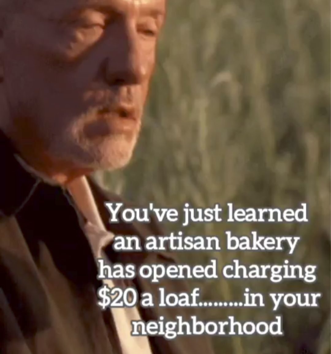 Open artisanal bakery cost shock