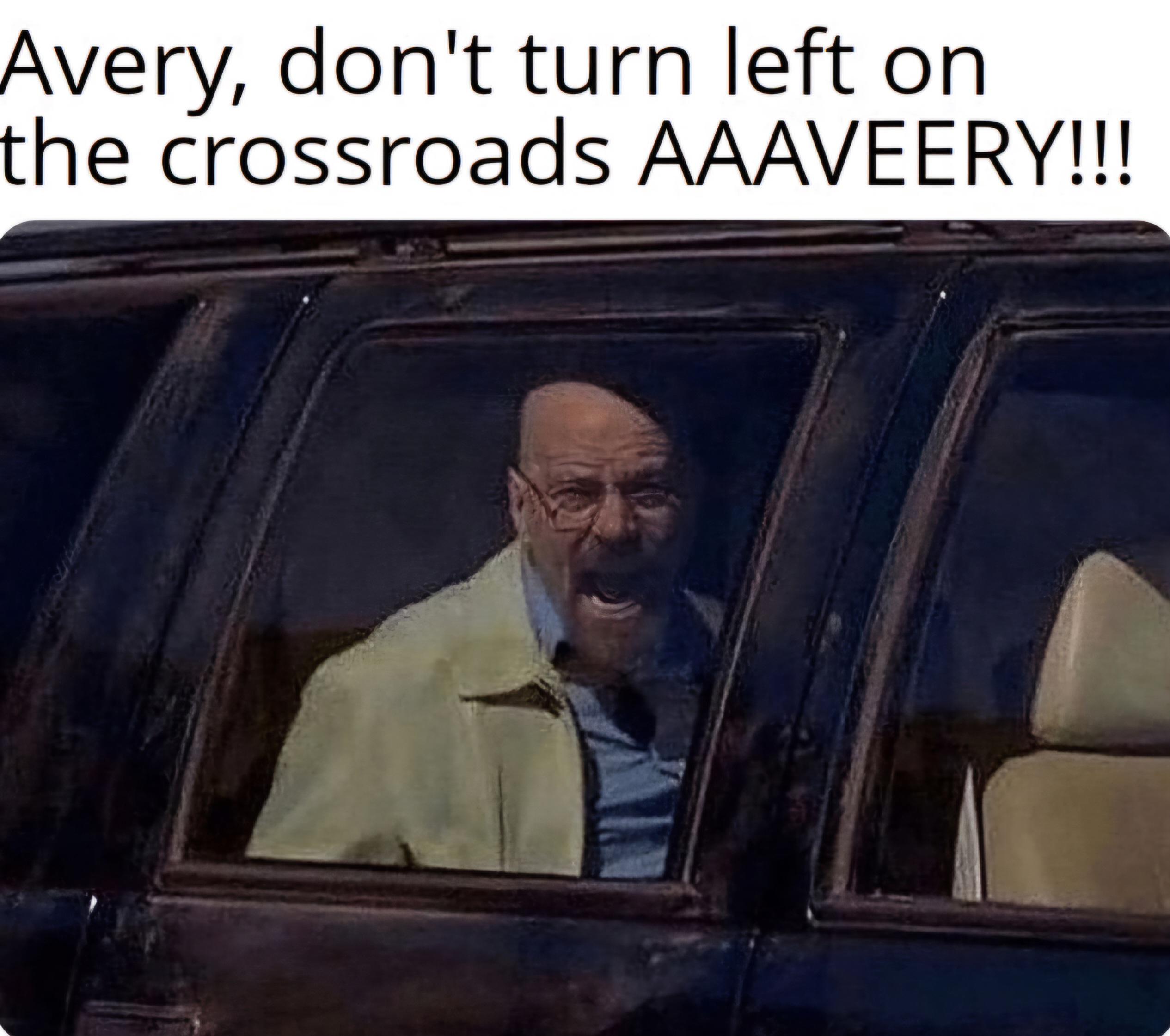 Open avery dont turn left