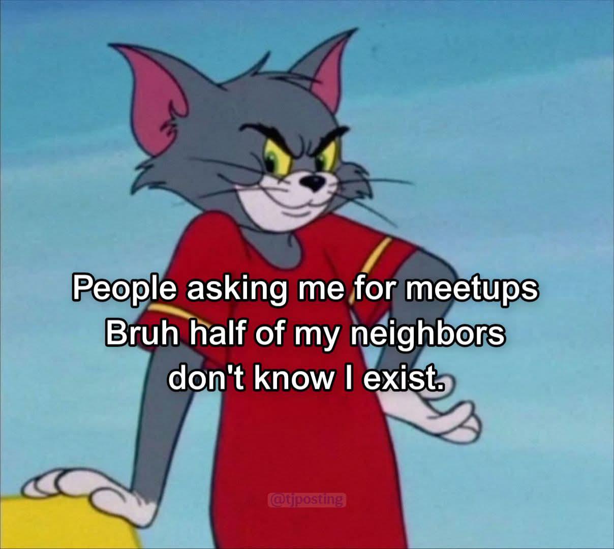 Open blueman asking for meetups