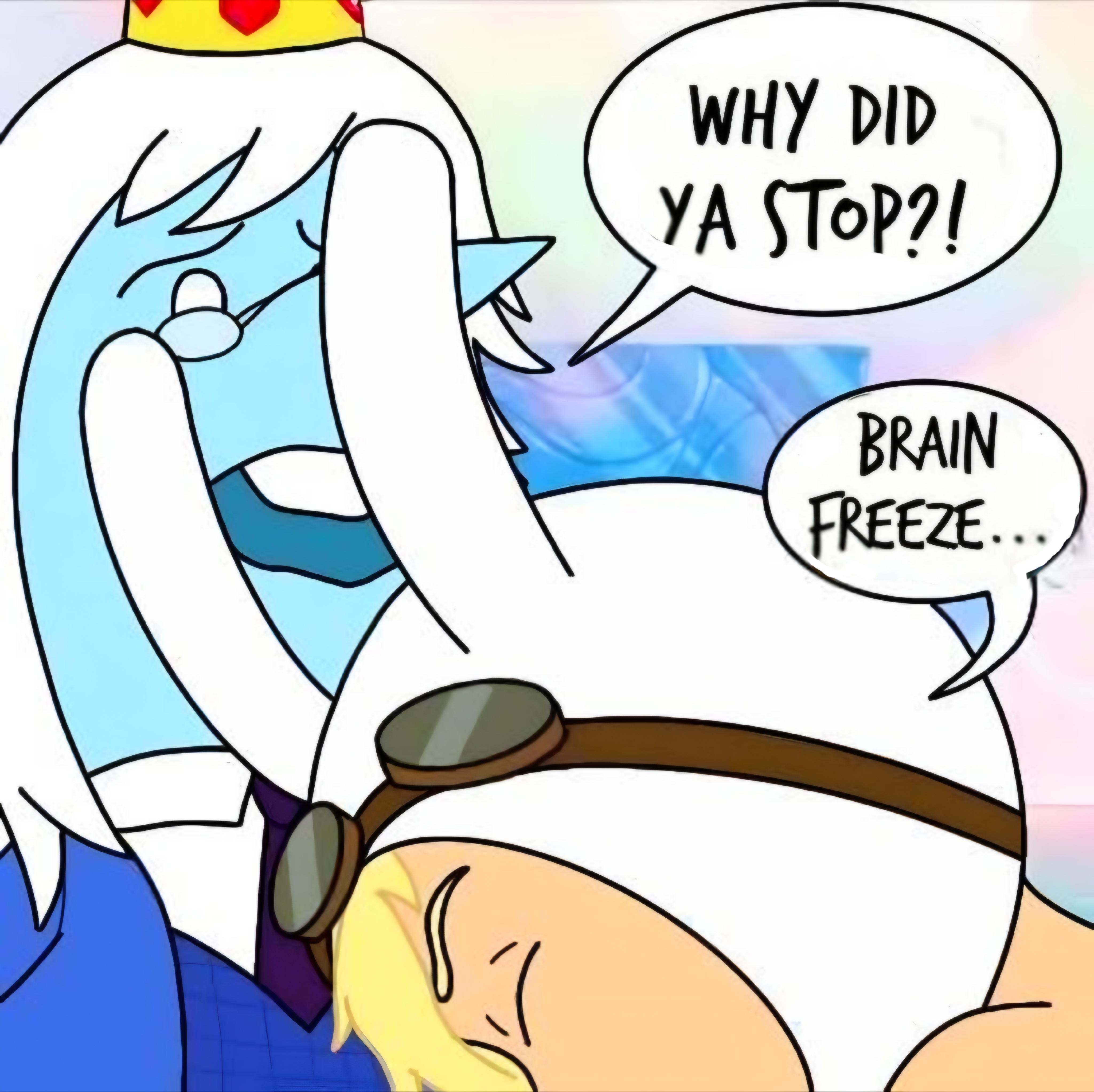 Open brain freeze reaction