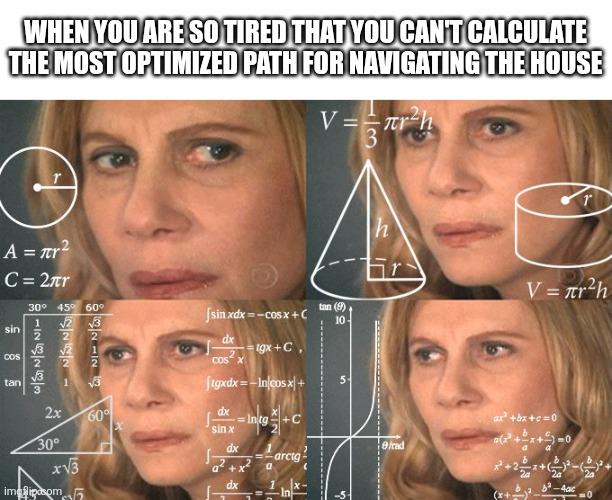 Open calculating path tired