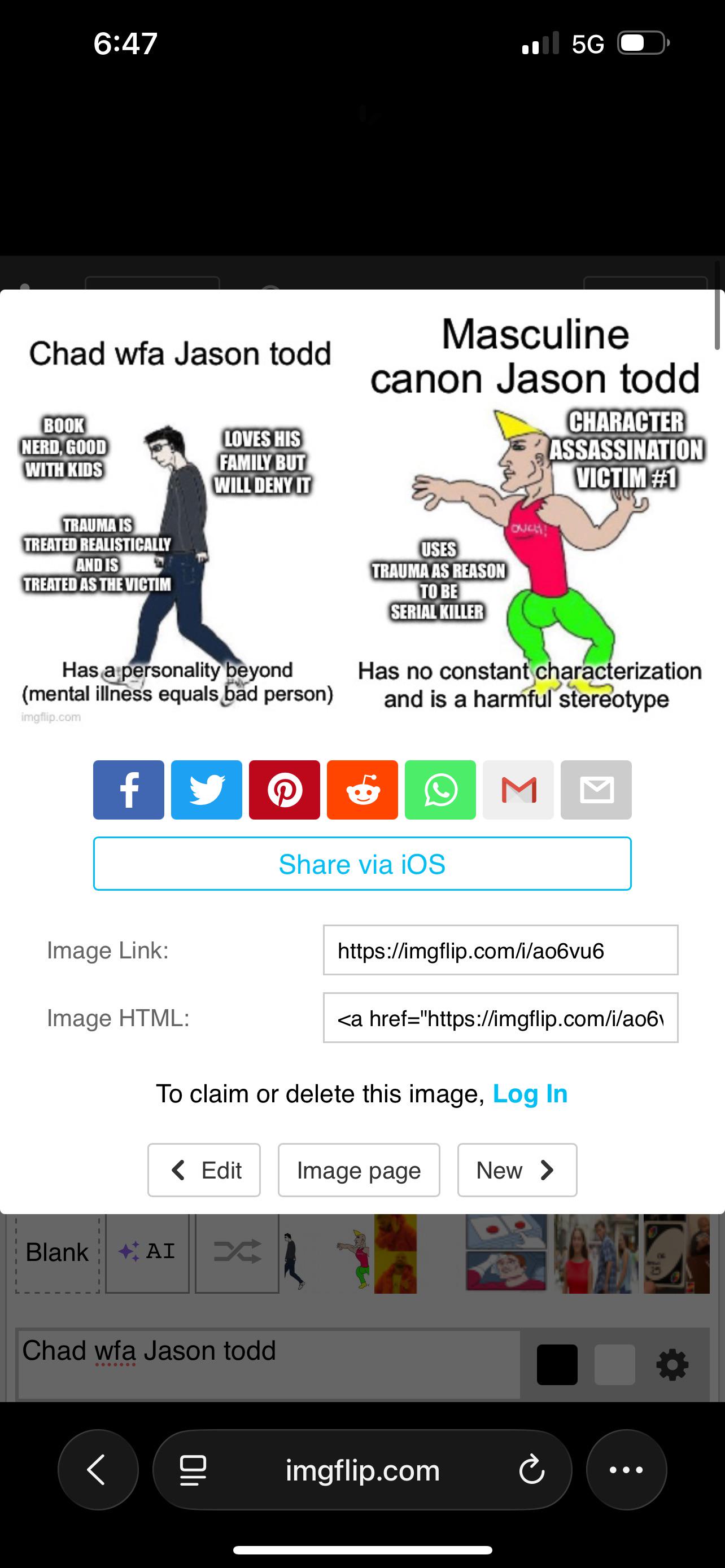 Open chad vs masculine canon jason todd
