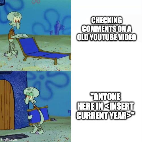 Open checking comments old youtube video