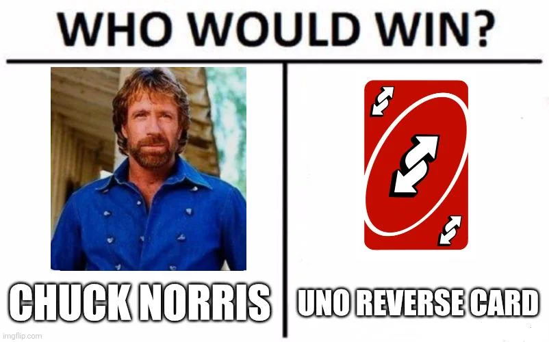 Open chuck norris uno battle