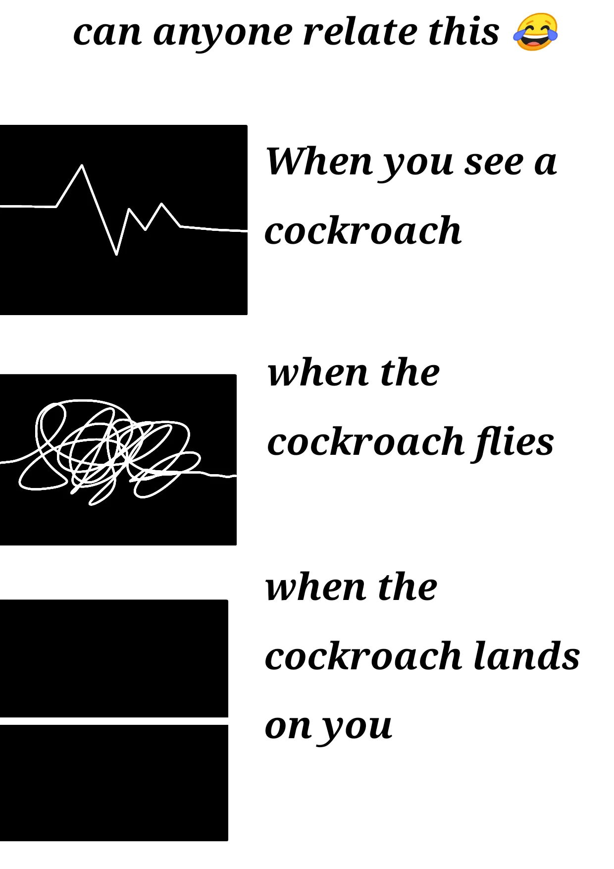 Open cockroach sighting meme