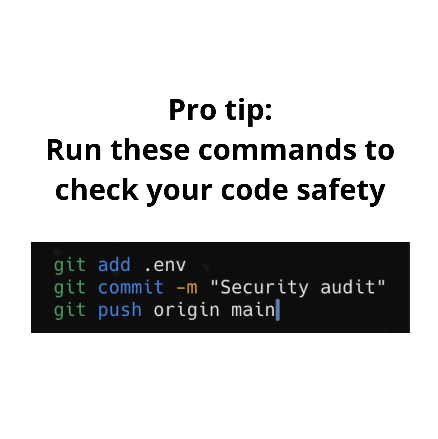 Open code security tip