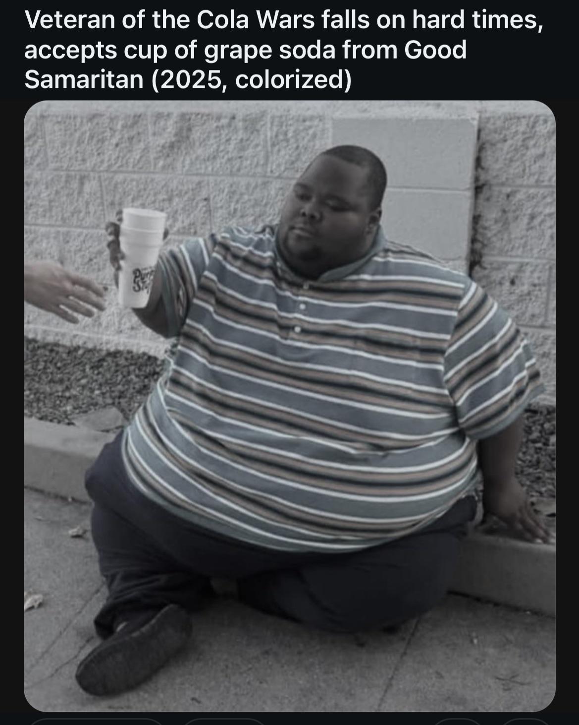 Open cola war despair grape soda