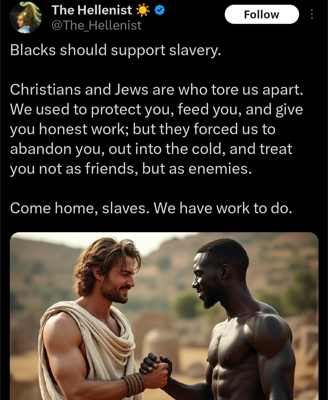 Open come home slaves work