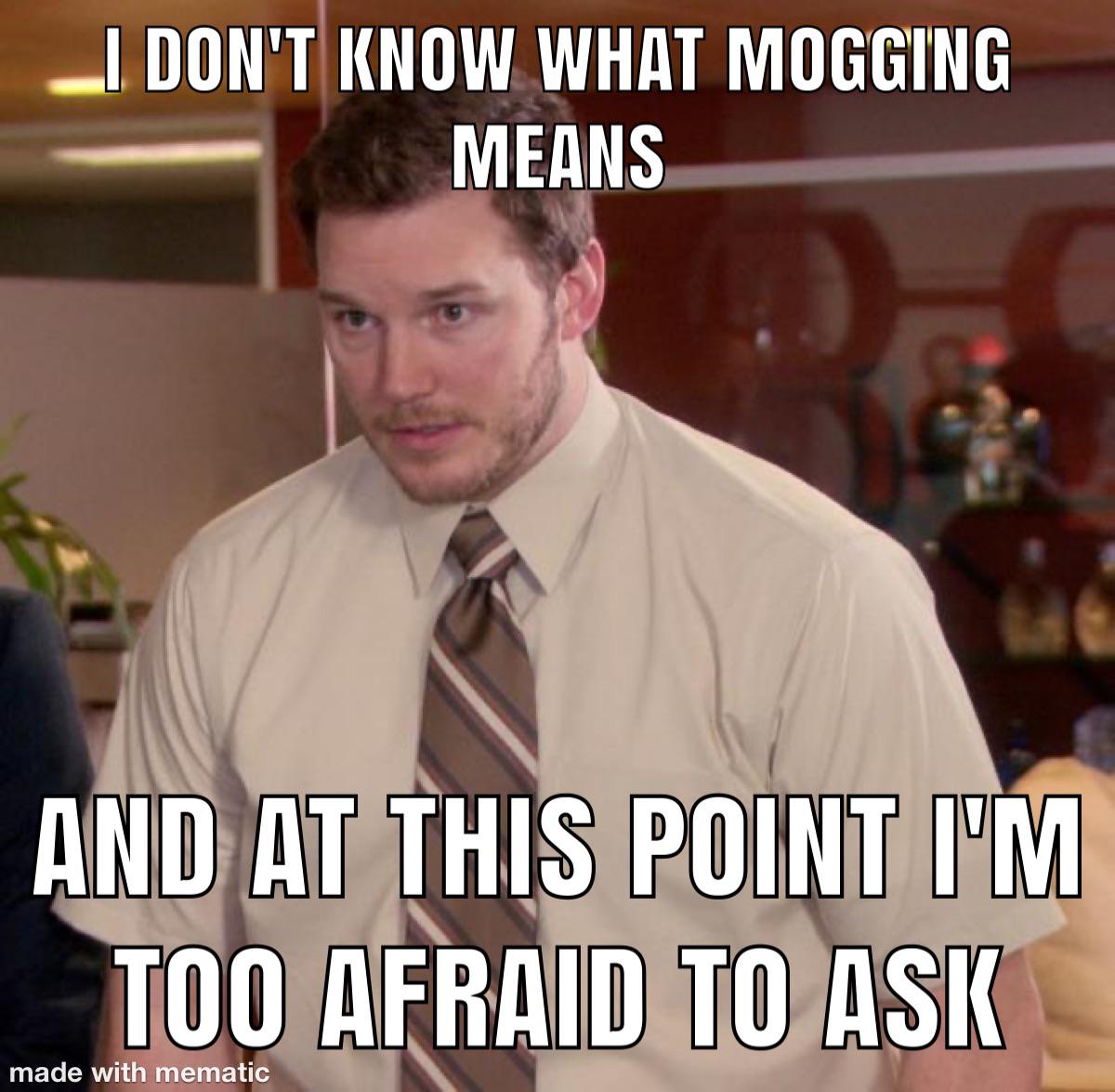 Open confused man youth lingo