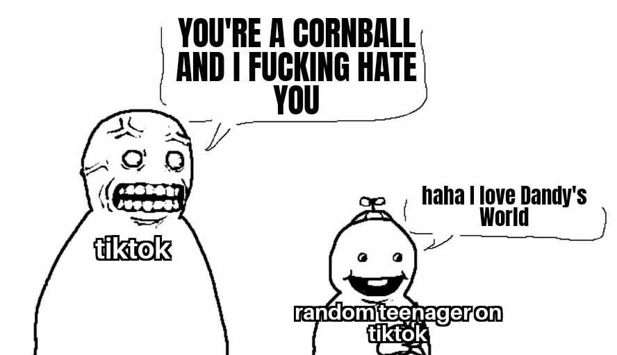 Open cornball hate tiktoks