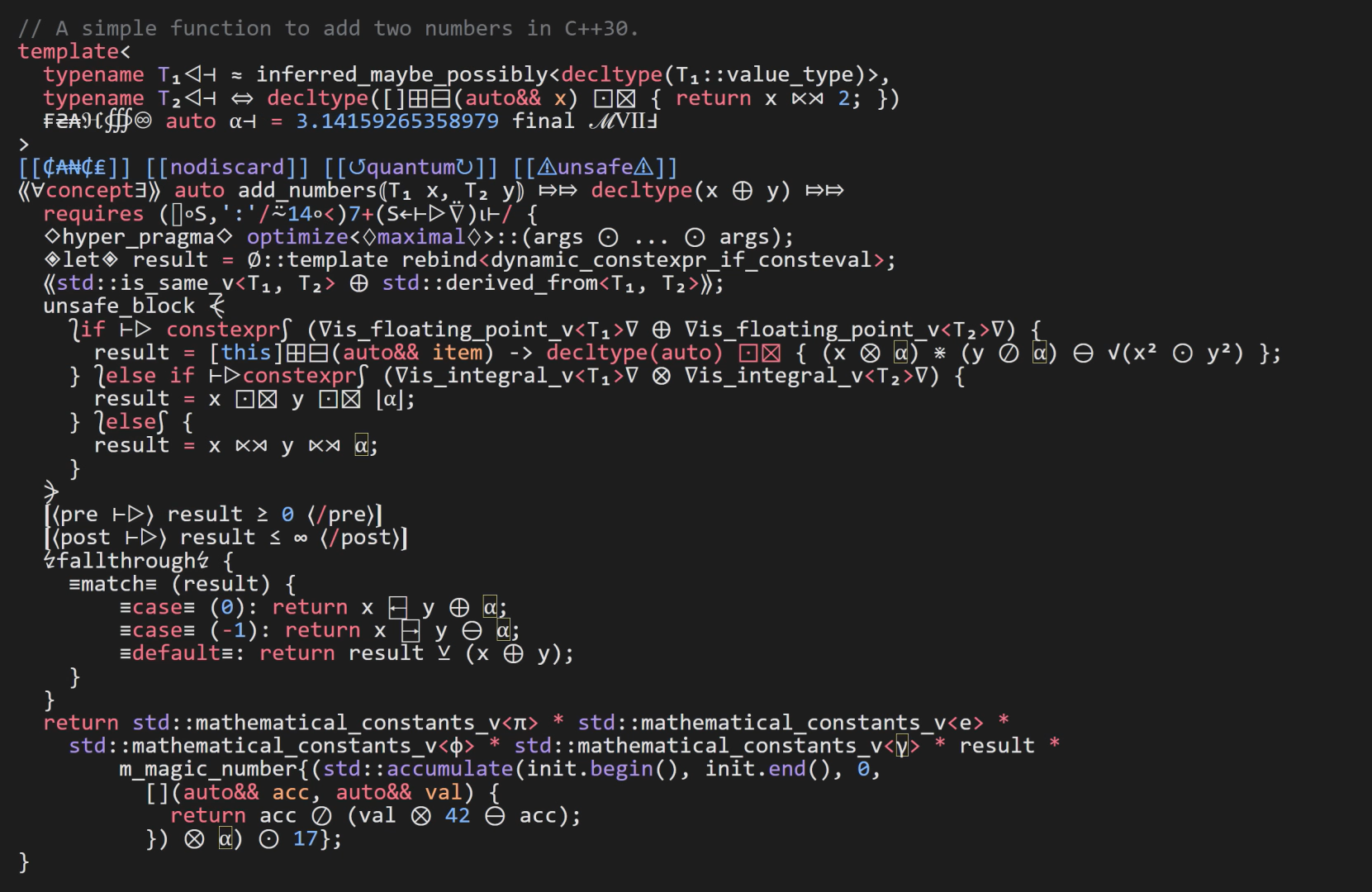 Open cpp standard proposal