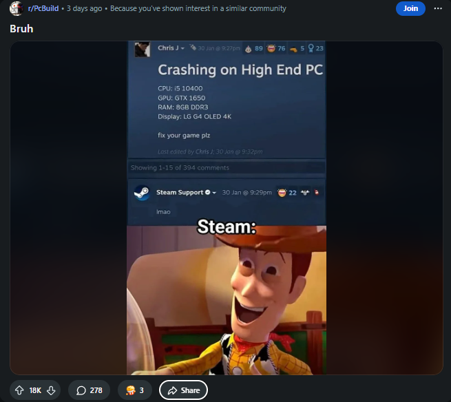 Open crashing on end pc