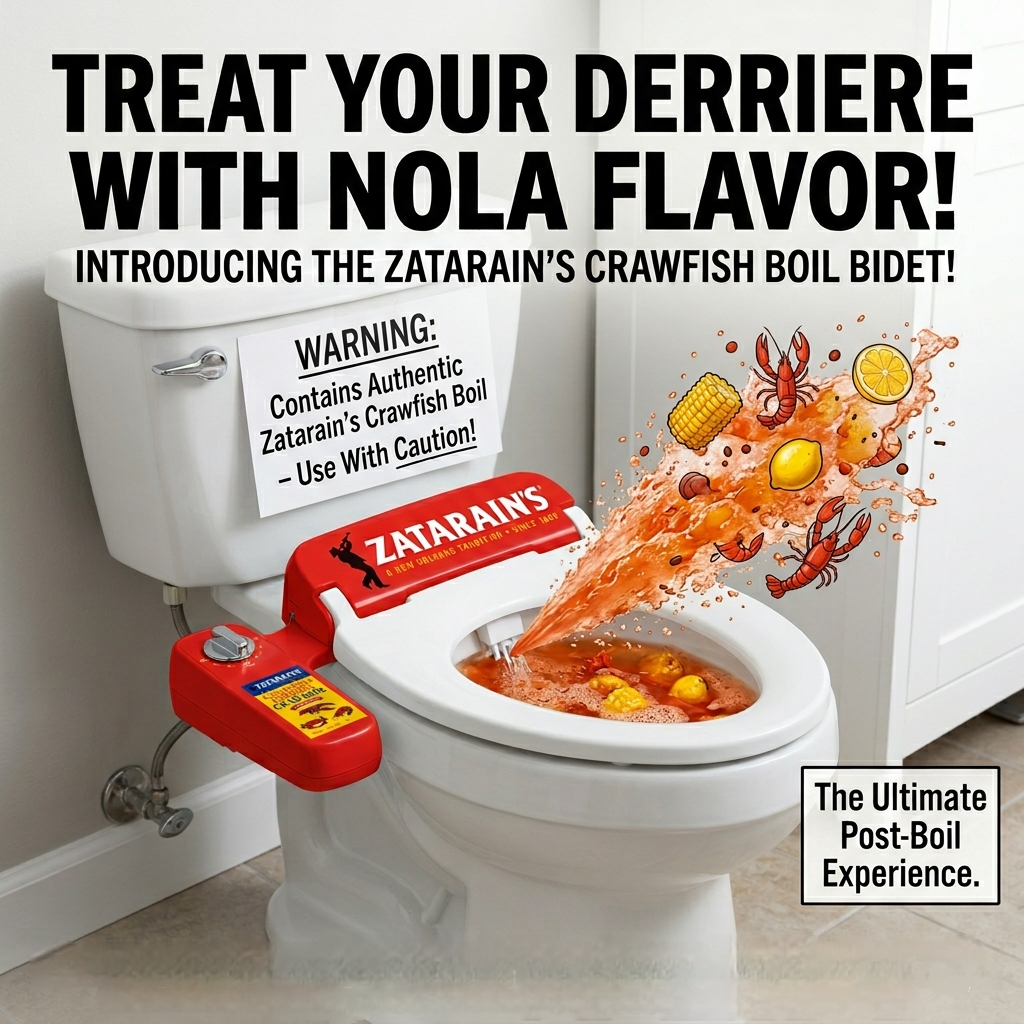 Open crawfish bidet warning