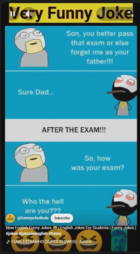 Open dad exam joke