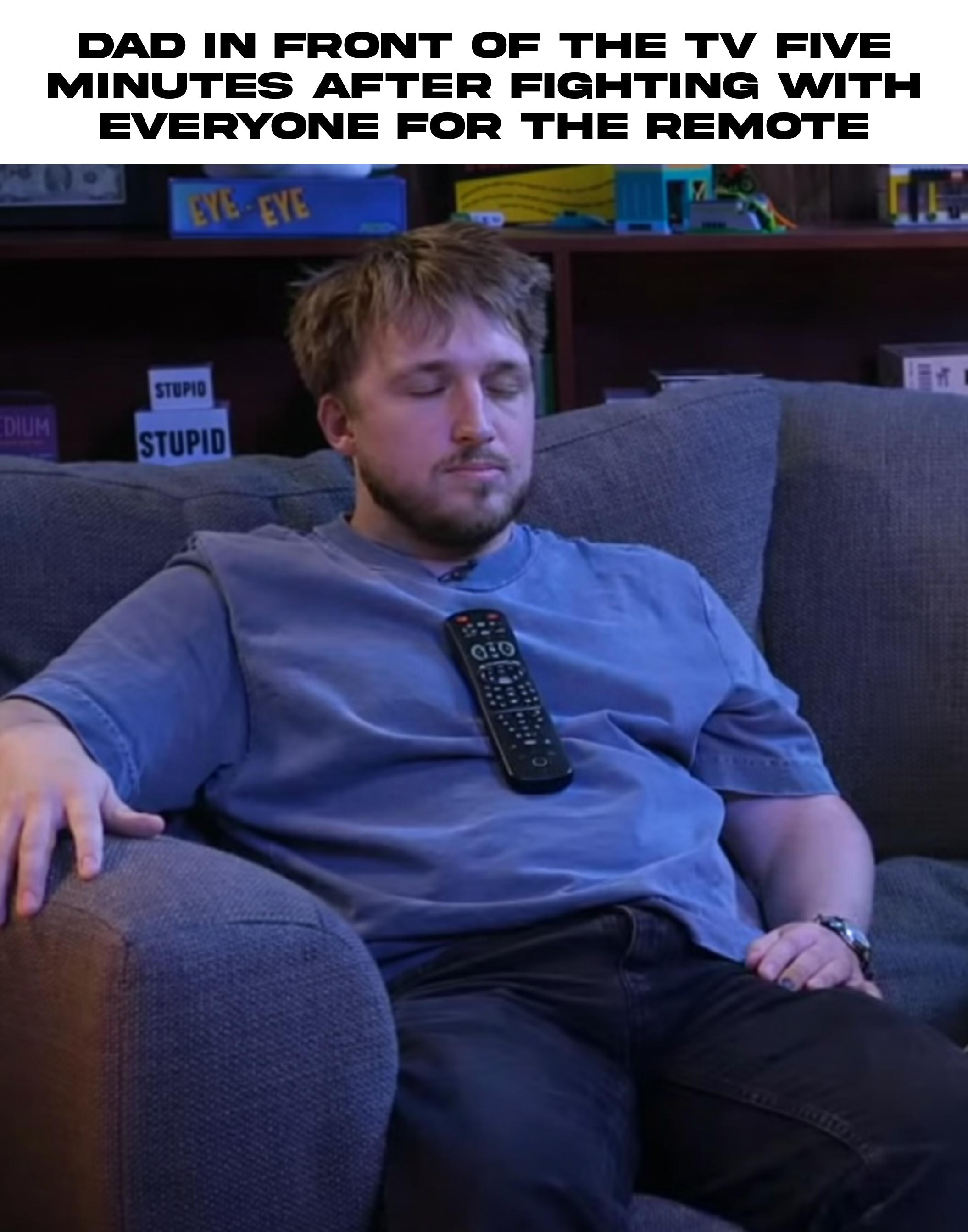 Open dad remote fight