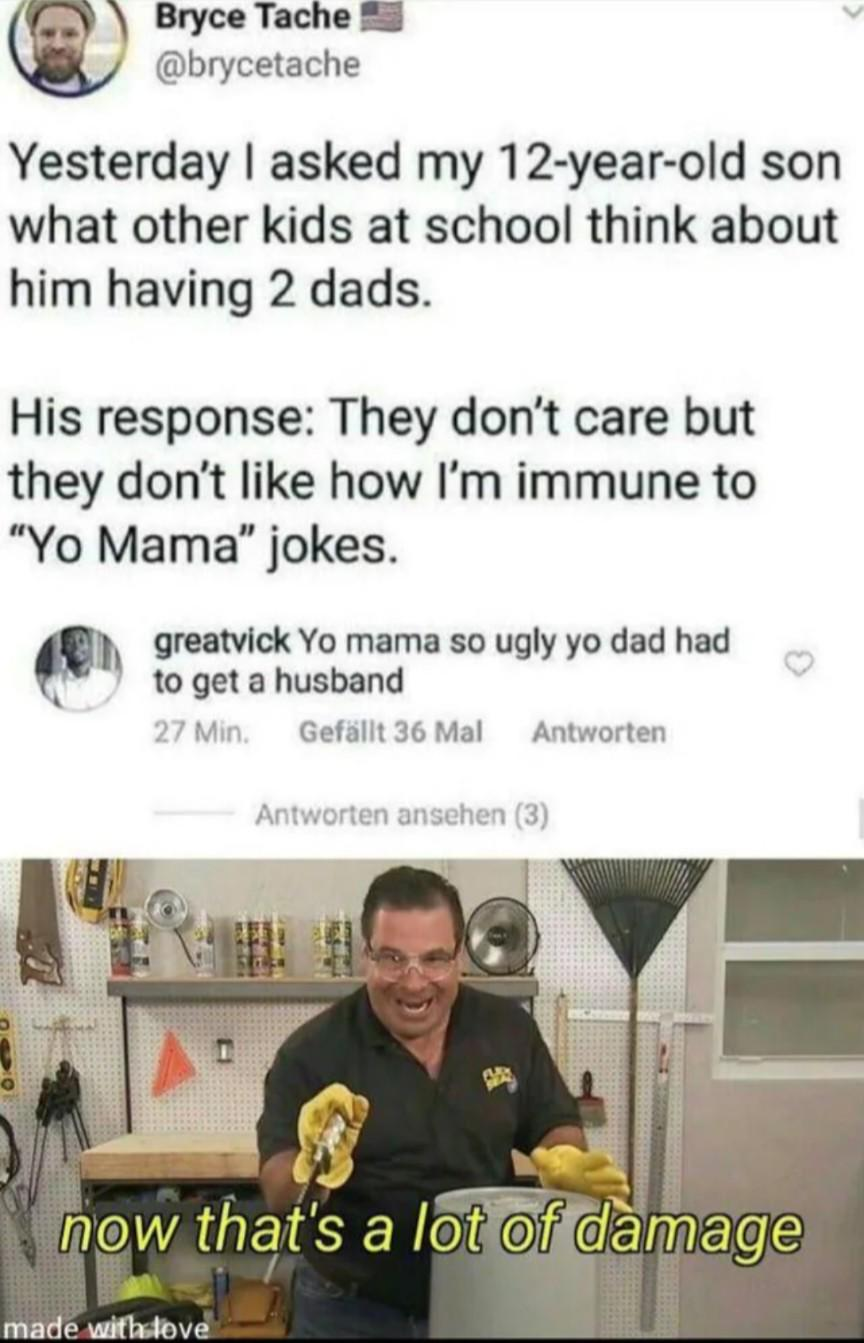 Open dads meme damage