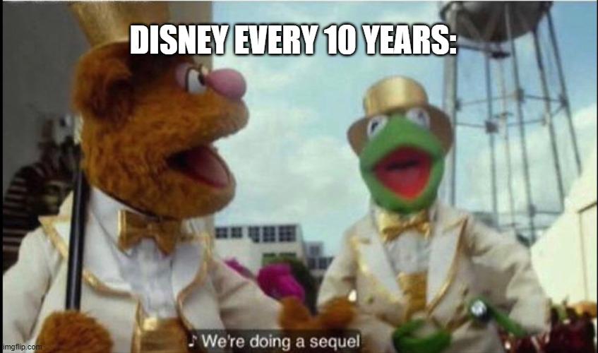 Open disney every 10 years
