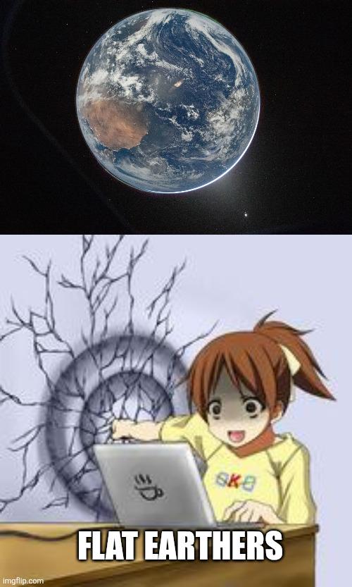 Open disproving globe earth