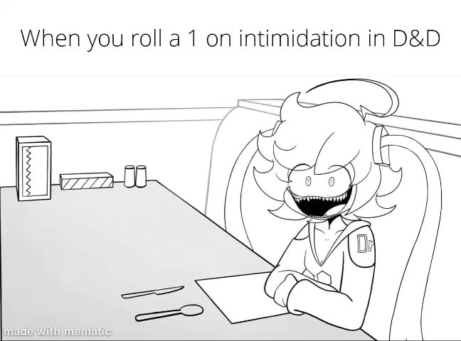 Open dnd intimidation failure