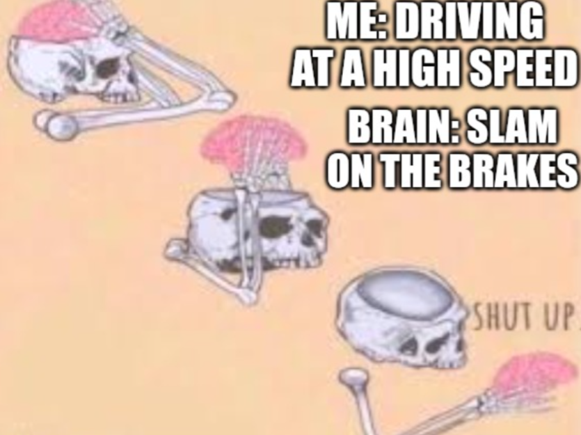 Open driving high speed brain brakes