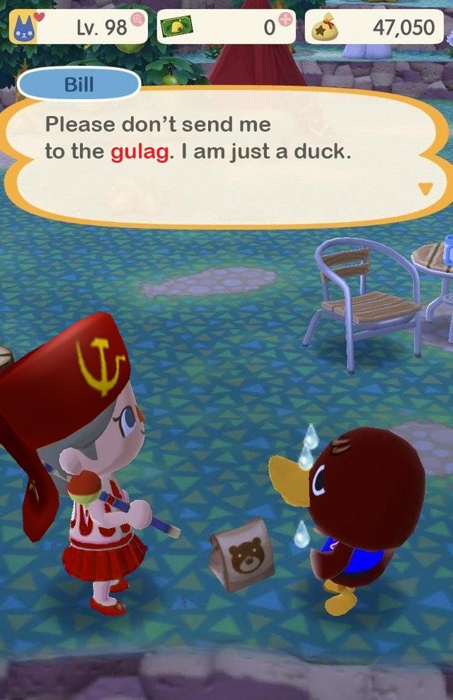 Open duck sent gulag