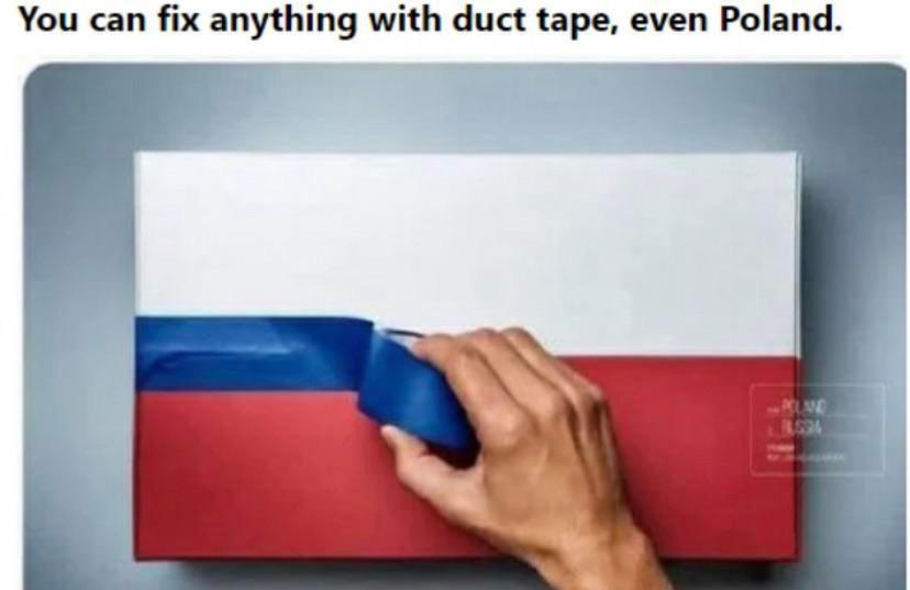 Open duct tape fixes poles