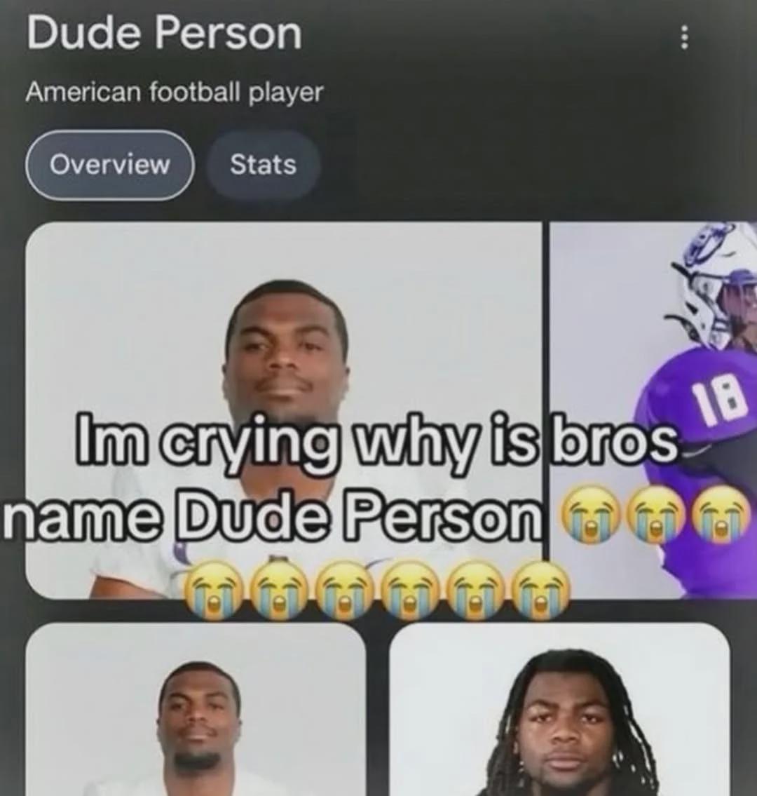 Open dude person crying