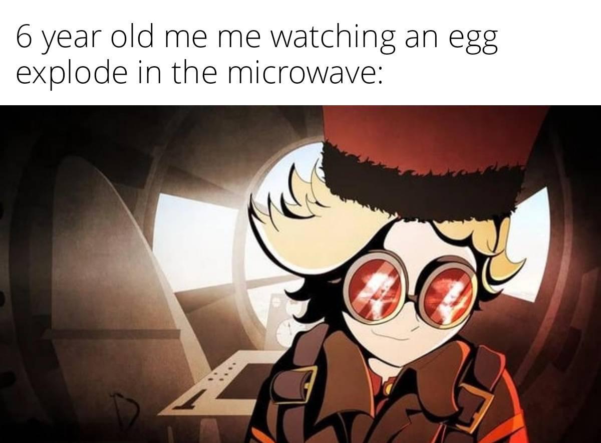 Open egg explode microwave reaction