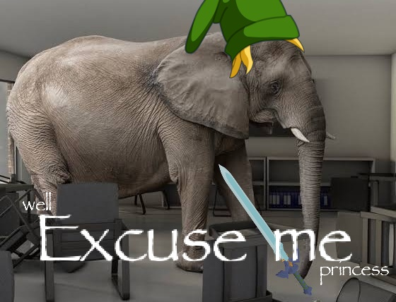 Open elephant excuse me